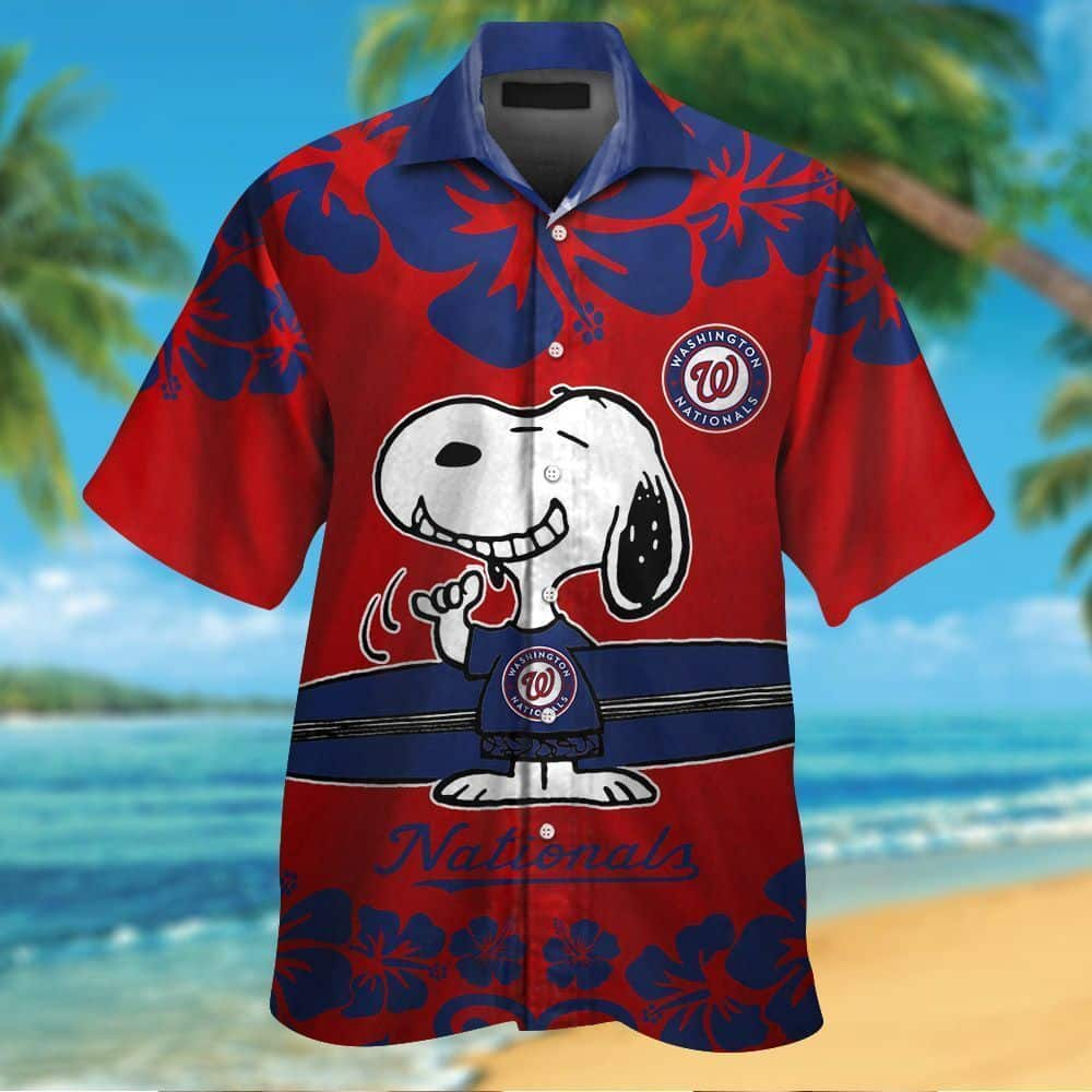 Funny Snoopy Lovers MLB Washington Nationals Hawaiian Shirt Unique Gift For Beach Trip