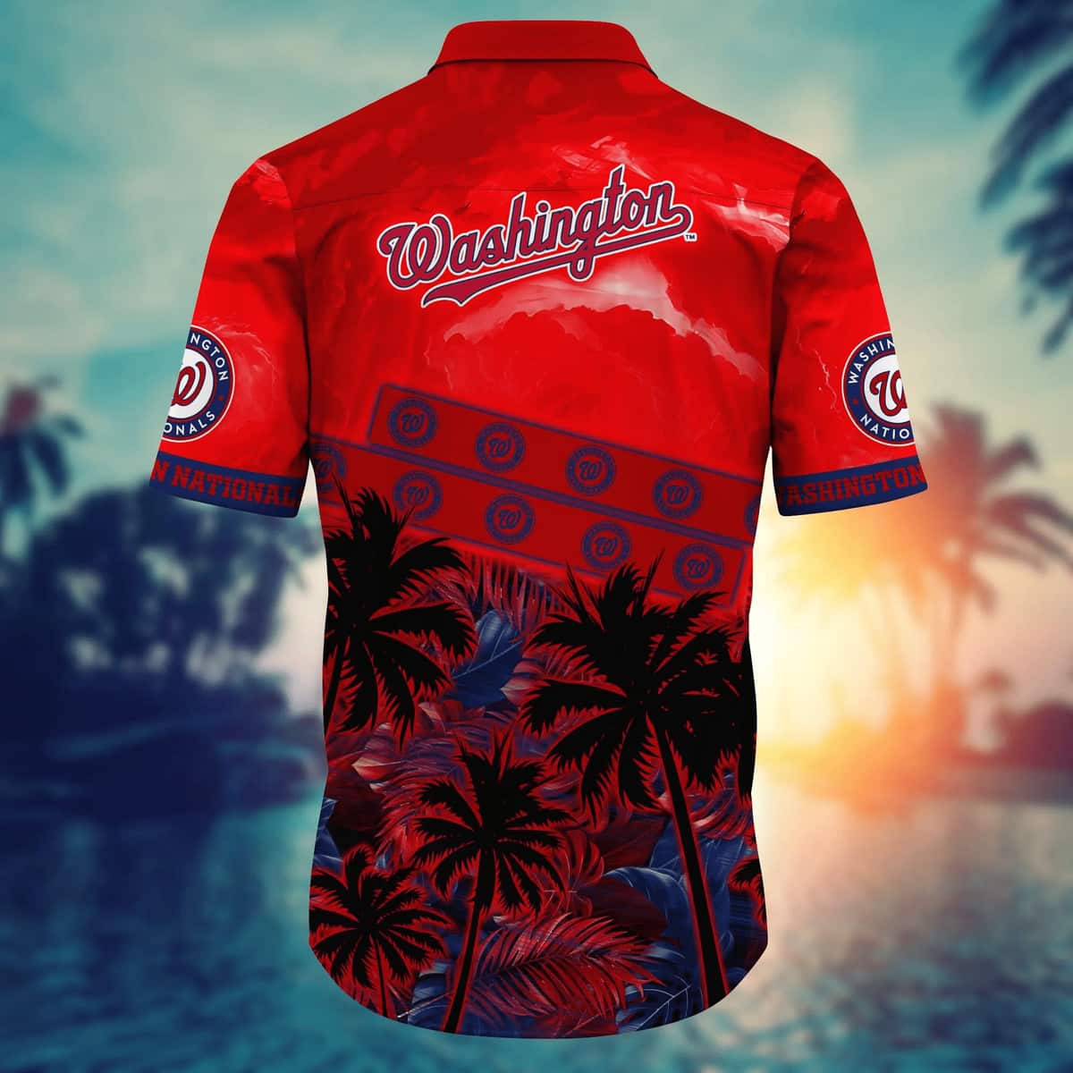 Vintage Aloha MLB Washington Nationals Hawaiian Shirt Tropical Palm Trees Gift For Best Friends Vintage Aloha MLB Washington Nationals Hawaiian Shirt Tropical Palm Trees Gift For Best Friends