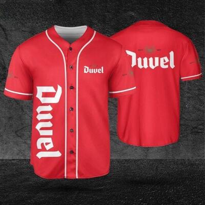 Basic Red Duvel Baseball Jersey Gift For Beer Lovers Basic Red Duvel Baseball Jersey Gift For Beer Lovers