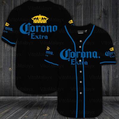 Black Corona Extra Baseball Jersey Best Gift For Beer Drinkers Black Corona Extra Baseball Jersey Best Gift For Beer Drinkers