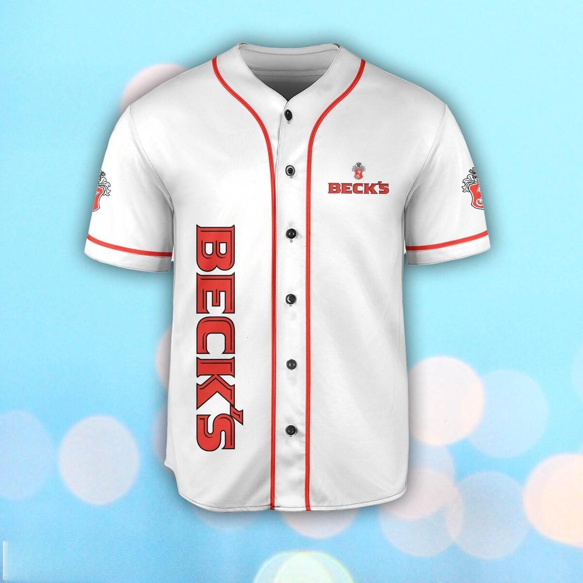 Basic Beck’s Baseball Jersey Best Gift For Dad Who Wants Nothing Basic Beck’s Baseball Jersey Best Gift For Dad Who Wants Nothing
