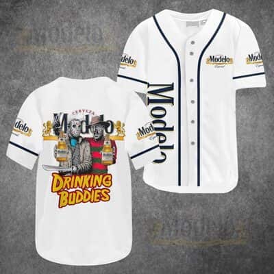 Modelo Baseball Jersey With Jason Voorhees And Freddy Krueger Gift For Best Friends