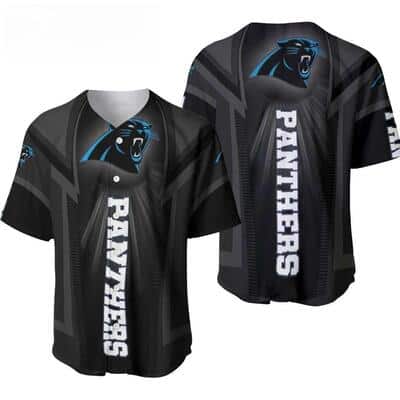 Trendy NFL Carolina Panthers Baseball Jersey Black Gift For Sports Lovers Trendy NFL Carolina Panthers Baseball Jersey Black Gift For Sports Lovers