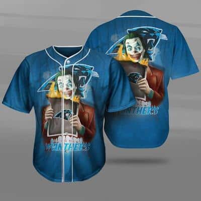 NFL Carolina Panthers Baseball Jersey Dangerous Joker Gift For Crazy Fans
