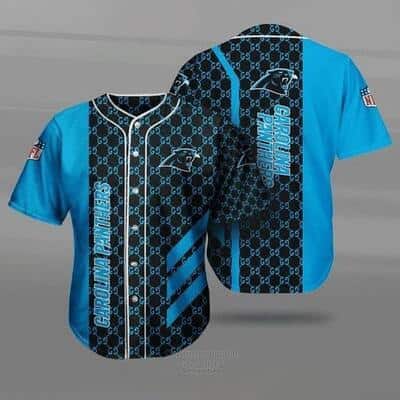 NFL Carolina Panthers Baseball Jersey Gucci Parody Gift For Fans NFL Carolina Panthers Baseball Jersey Gucci Parody Gift For Fans