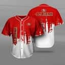 Red And White San Francisco 49ers Baseball Jersey Gift For Sporty Friends Red And White San Francisco 49ers Baseball Jersey Gift For Sporty Friends