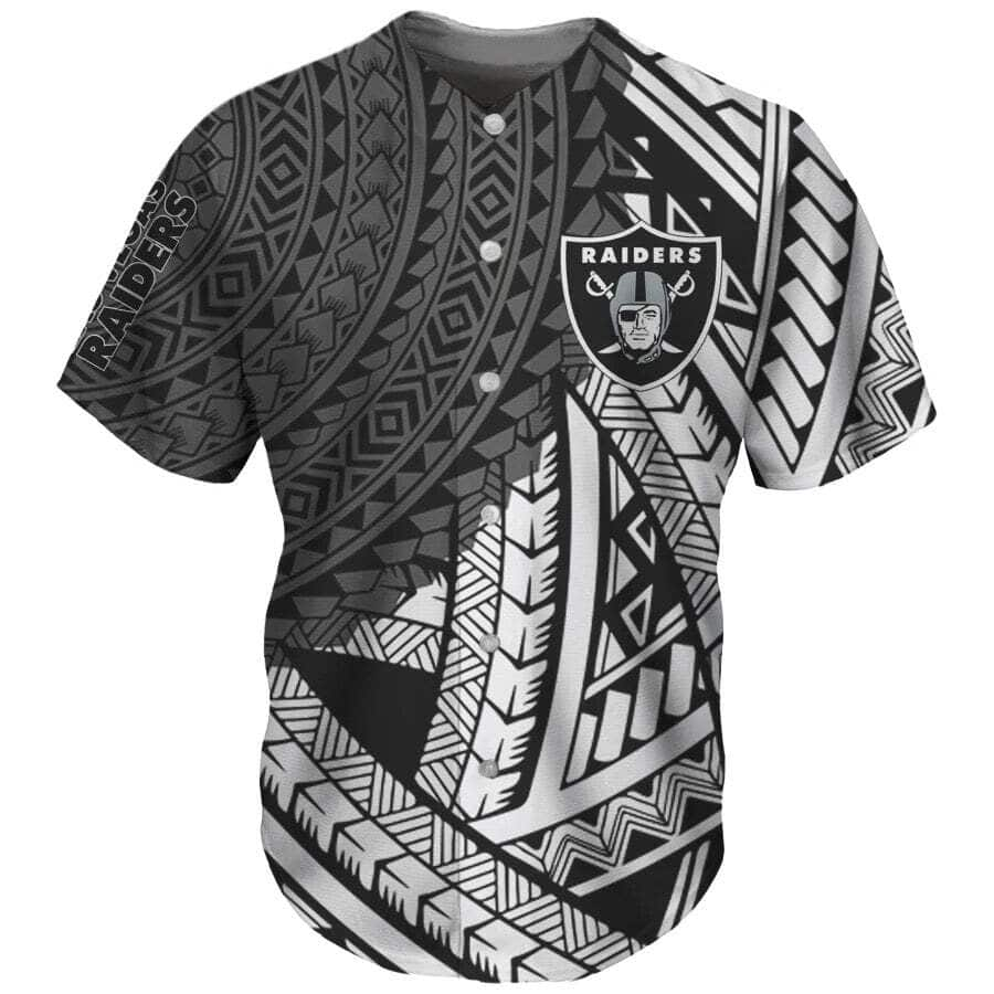 Polynesian Las Vegas Raiders Baseball Jersey Gift For Sporty Lovers