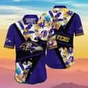 NFL Baltimore Ravens Hawaiian Shirt Tropical Forest Gift For Father-In-Law