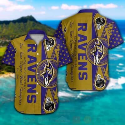 Awesome NFL Baltimore Ravens Hawaiian Shirt Team Symbol Gift For Cool Dad