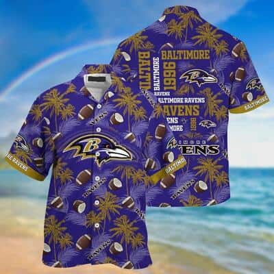 Vintage NFL Baltimore Ravens Hawaiian Shirt Aloha Tropical Summer Gift For New Grandpa Vintage NFL Baltimore Ravens Hawaiian Shirt Aloha Tropical Summer Gift For New Grandpa