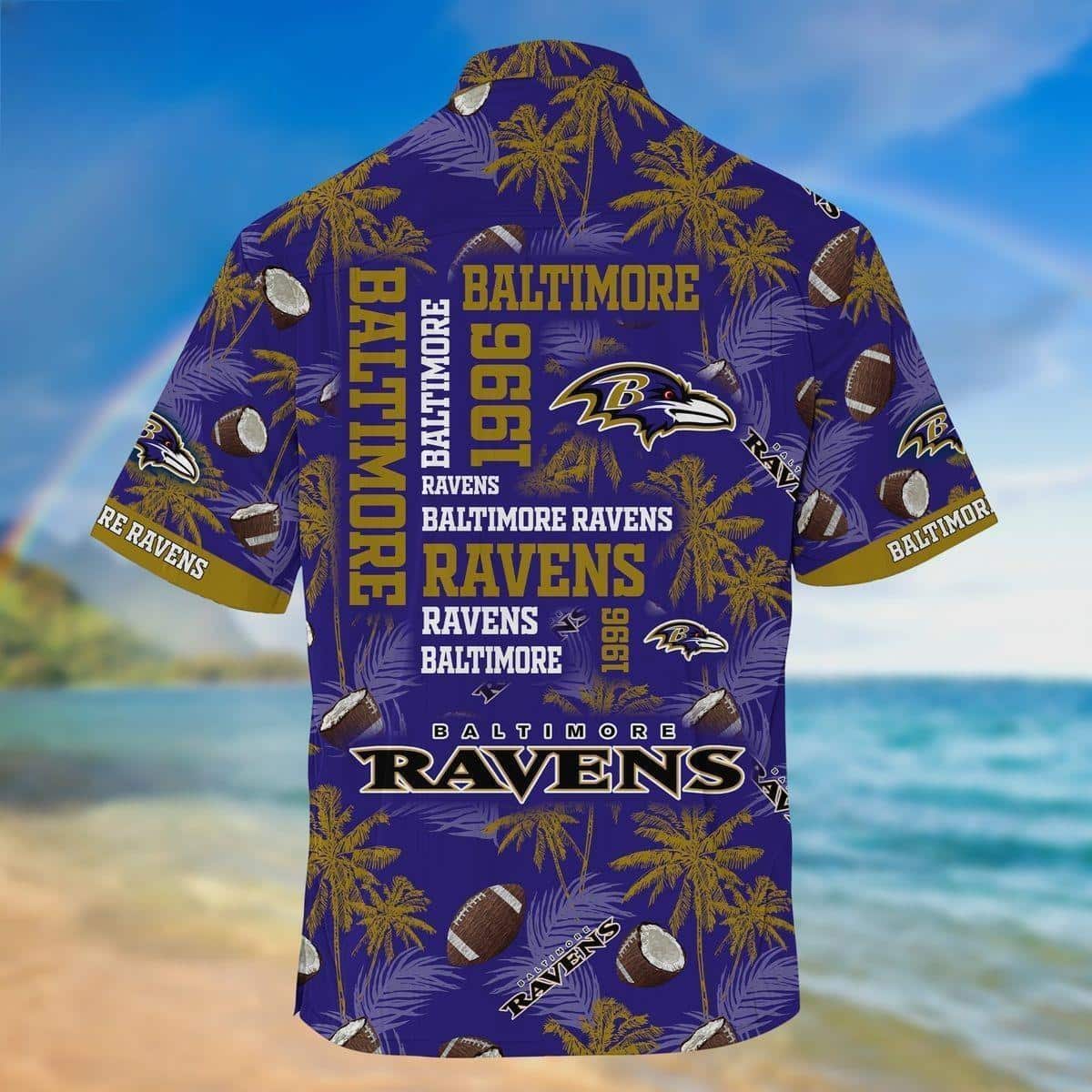 Vintage NFL Baltimore Ravens Hawaiian Shirt Aloha Tropical Summer Gift For New Grandpa Vintage NFL Baltimore Ravens Hawaiian Shirt Aloha Tropical Summer Gift For New Grandpa
