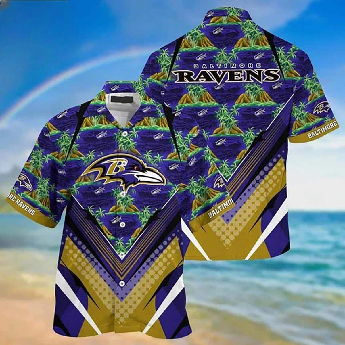 NFL Baltimore Ravens Hawaiian Shirt Aloha Archipelago Best Family Gift