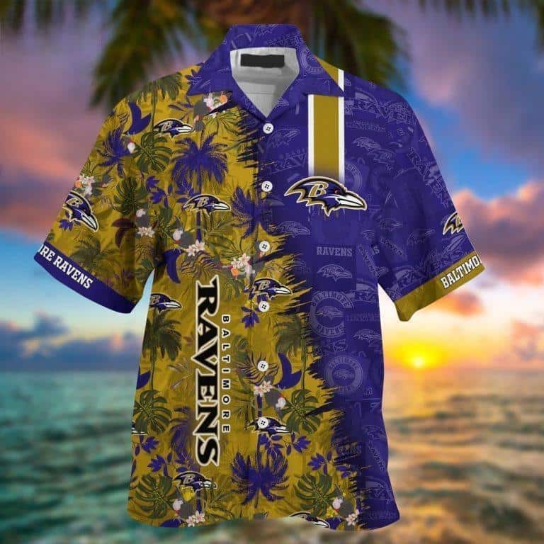 NFL Baltimore Ravens Hawaiian Shirt Aloha Tropical Nature Gift For Hunters NFL Baltimore Ravens Hawaiian Shirt Aloha Tropical Nature Gift For Hunters
