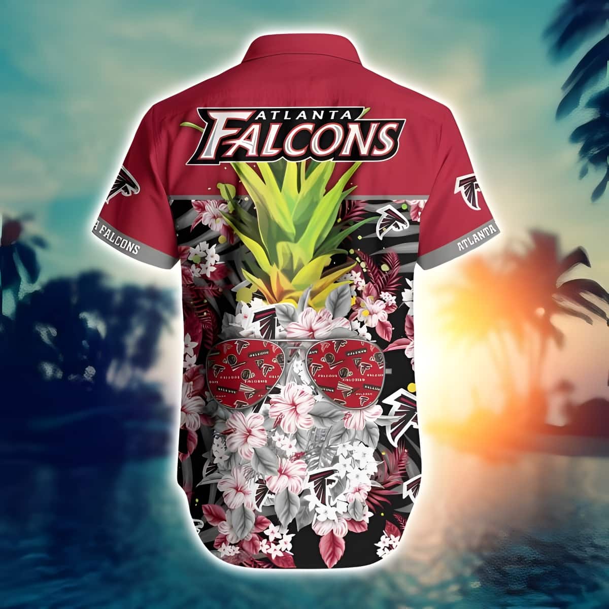 NFL Atlanta Falcons Hawaiian Shirt Cool Pineapple Summer Holiday Gift NFL Atlanta Falcons Hawaiian Shirt Cool Pineapple Summer Holiday Gift