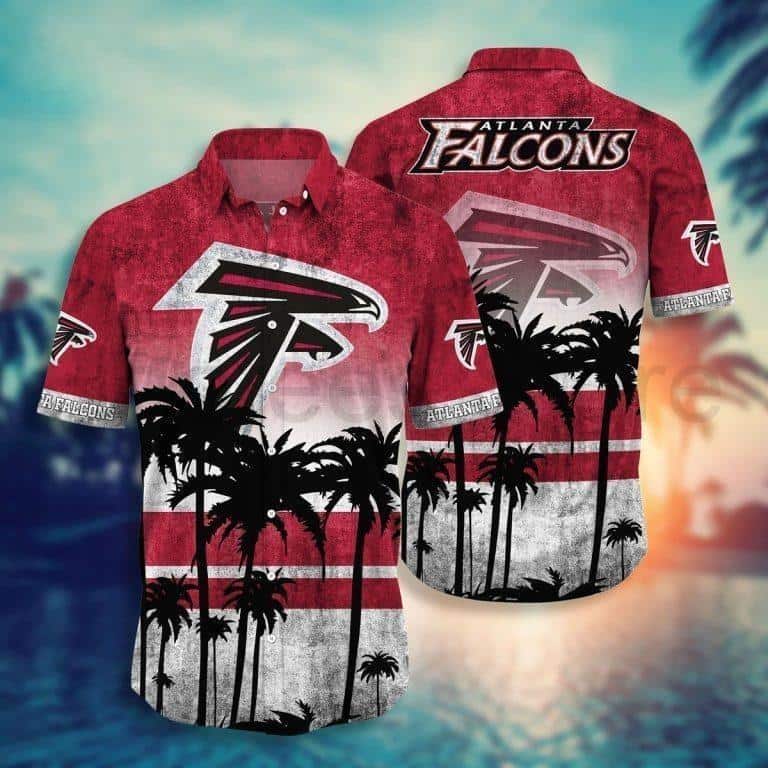 NFL Atlanta Falcons Hawaiian Shirt Vintage Aloha Sunset Summer Lovers Gift