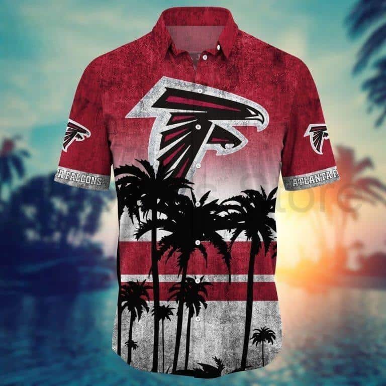 NFL Atlanta Falcons Hawaiian Shirt Vintage Aloha Sunset Summer Lovers Gift NFL Atlanta Falcons Hawaiian Shirt Vintage Aloha Sunset Summer Lovers Gift