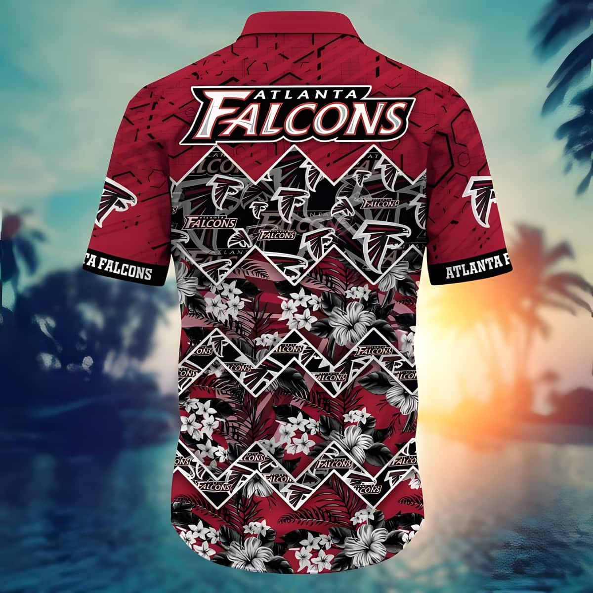 NFL Atlanta Falcons Hawaiian Shirt Aloha Tropical Flora Nature Lovers Gift NFL Atlanta Falcons Hawaiian Shirt Aloha Tropical Flora Nature Lovers Gift