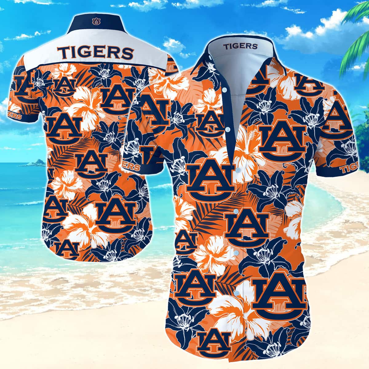 NCAA Auburn Tigers Hawaiian Shirt Aloha Unique Bloom Beach Lovers Gift NCAA Auburn Tigers Hawaiian Shirt Aloha Unique Bloom Beach Lovers Gift