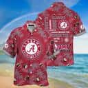 NCAA Alabama Crimson Tide Hawaiian Shirt Red Aloha Forest Gift For Hunters