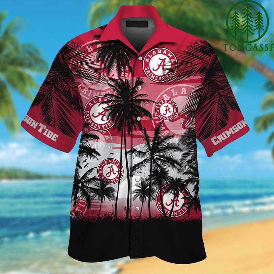 Vintage NCAA Alabama Crimson Tide Hawaiian Shirt Aloha Sunset Gift For New Grandpa Vintage NCAA Alabama Crimson Tide Hawaiian Shirt Aloha Sunset Gift For New Grandpa