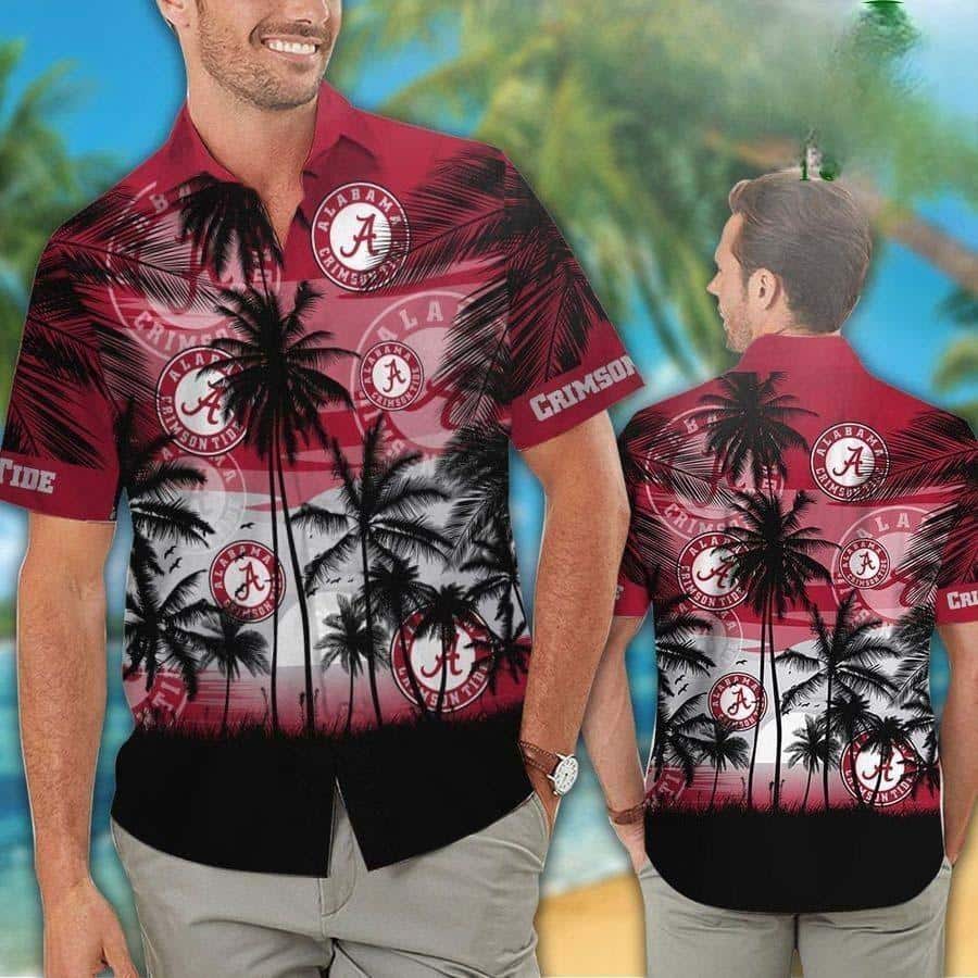 Vintage NCAA Alabama Crimson Tide Hawaiian Shirt Aloha Sunset Gift For New Grandpa Vintage NCAA Alabama Crimson Tide Hawaiian Shirt Aloha Sunset Gift For New Grandpa
