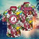 NCAA Alabama Crimson Tide Hawaiian Shirt Tropical Plants Best Gift For Friendship