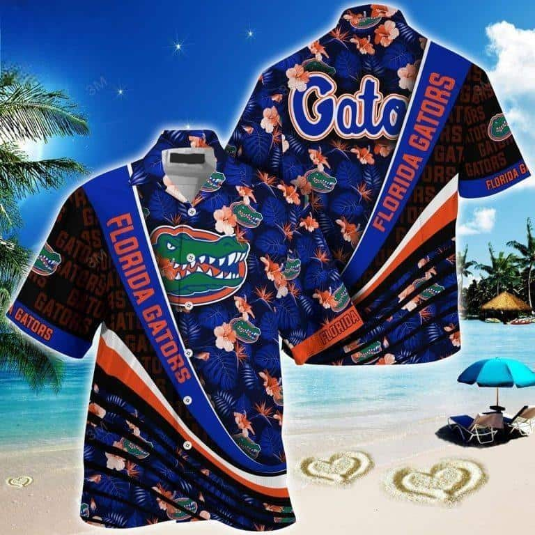 NCAA Florida Gators Hawaiian Shirt Stylish Tropical Flora Gift For Friends