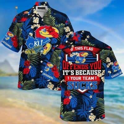 Trendy NCAA Kansas Jayhawks Hawaiian Shirt Tropical Aloha Gift For Boyfriend Trendy NCAA Kansas Jayhawks Hawaiian Shirt Tropical Aloha Gift For Boyfriend