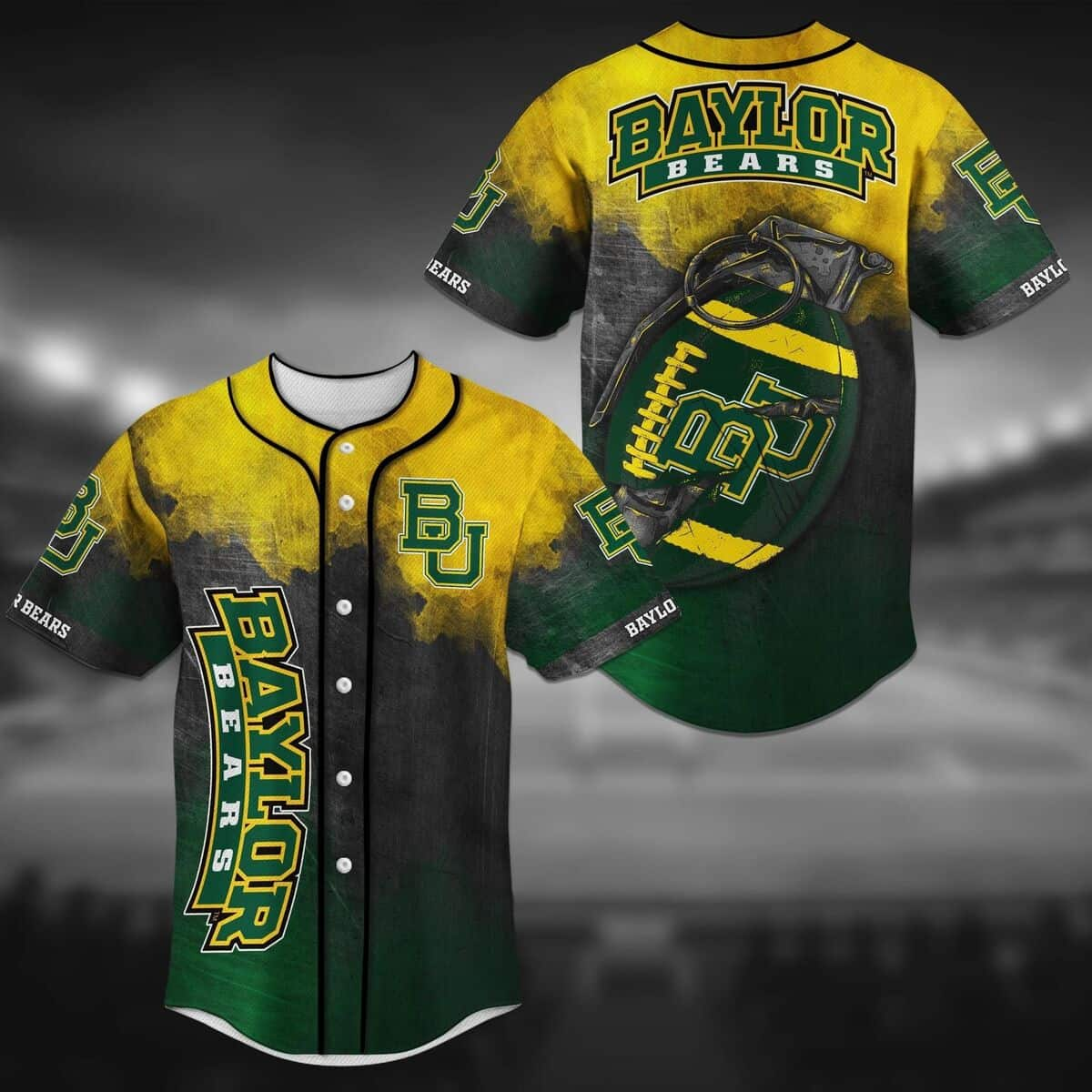 Awesome NCAA Baylor Bears Baseball Jersey Grenade Gift For Sporty Boyfriend