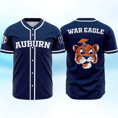 Basic NCAA Auburn Tigers Baseball Jersey Football Mascot Logo Gift For New Dad Basic NCAA Auburn Tigers Baseball Jersey Football Mascot Logo Gift For New Dad