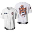 White NCAA Auburn Tigers Baseball Jersey Mascot Logo Gift For Coaches White NCAA Auburn Tigers Baseball Jersey Mascot Logo Gift For Coaches