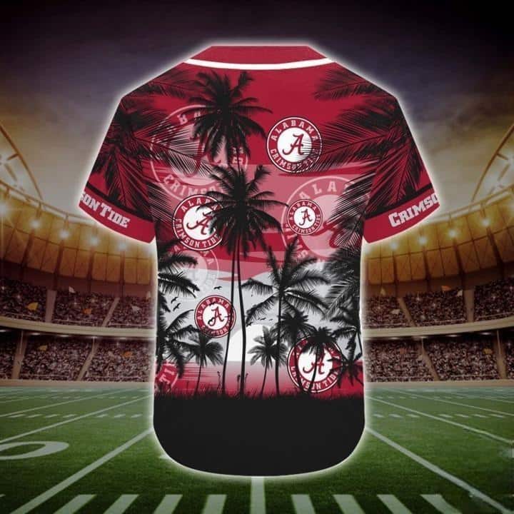 Vintage NCAA Alabama Crimson Tide Baseball Jersey Palm Tree Gift For Football Fans Vintage NCAA Alabama Crimson Tide Baseball Jersey Palm Tree Gift For Football Fans