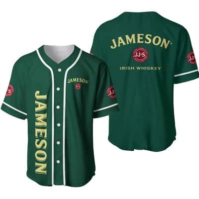 Green Jameson Baseball Jersey Irish Whiskey Gift For Sports Fans Green Jameson Baseball Jersey Irish Whiskey Gift For Sports Fans
