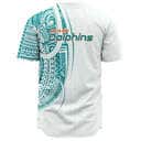 Polynesian NFL Miami Dolphins Baseball Jersey Gift For Boyfriend