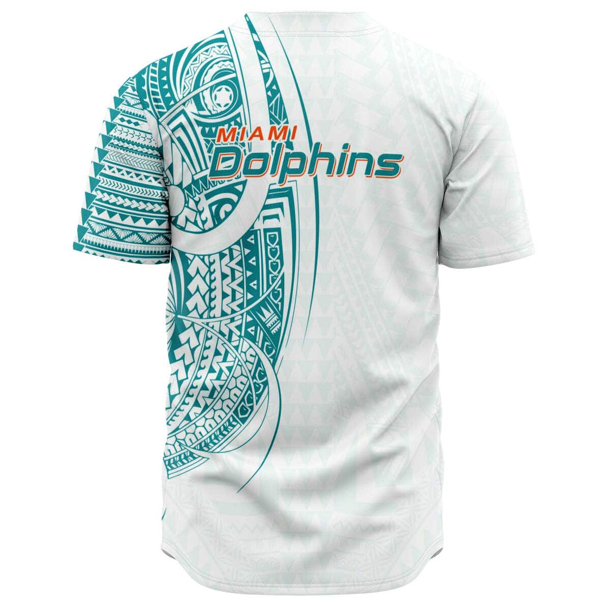Polynesian NFL Miami Dolphins Baseball Jersey Gift For Boyfriend Polynesian NFL Miami Dolphins Baseball Jersey Gift For Boyfriend