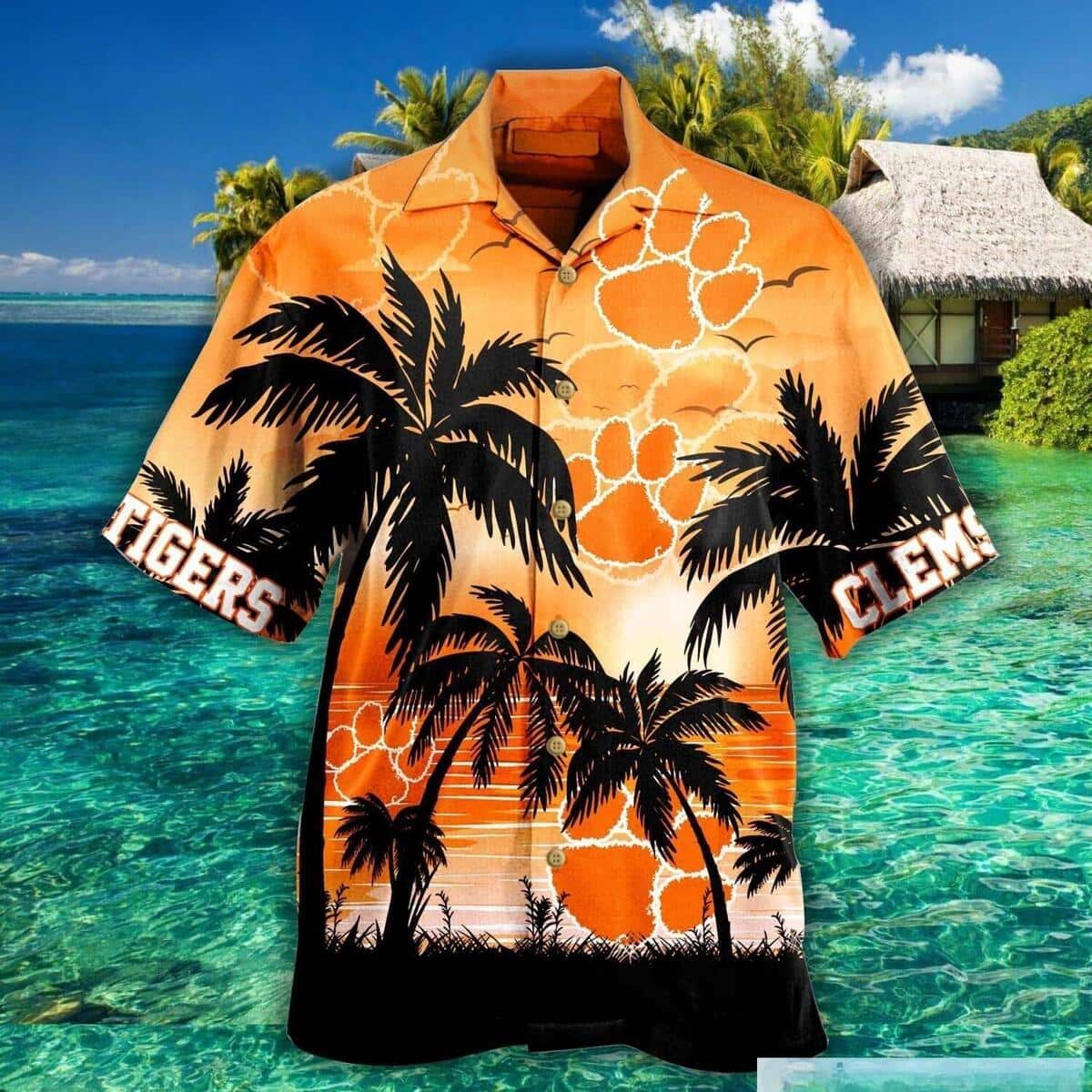 Vintage NCAA Clemson Tigers Hawaiian Shirt Aloha Sunset Scenery Gift Ideas For Summer Vintage NCAA Clemson Tigers Hawaiian Shirt Aloha Sunset Scenery Gift Ideas For Summer