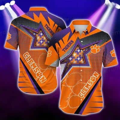 NCAA Clemson Tigers Hawaiian Shirt Team Logo Summer Gift For Friends