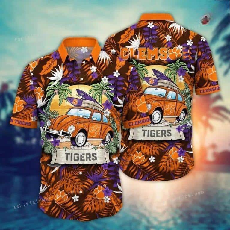 Stylish NCAA Clemson Tigers Hawaiian Shirt Aloha Tour Gift For Family