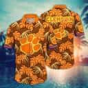 Orange NCAA Clemson Tigers Hawaiian Shirt Palm Leaves Gift For Friendship Orange NCAA Clemson Tigers Hawaiian Shirt Palm Leaves Gift For Friendship