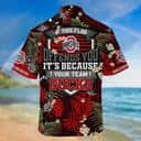 NCAA Ohio State Buckeyes Hawaiian Shirt Colorful Tropical Forest Gift For Boyfriend NCAA Ohio State Buckeyes Hawaiian Shirt Colorful Tropical Forest Gift For Boyfriend