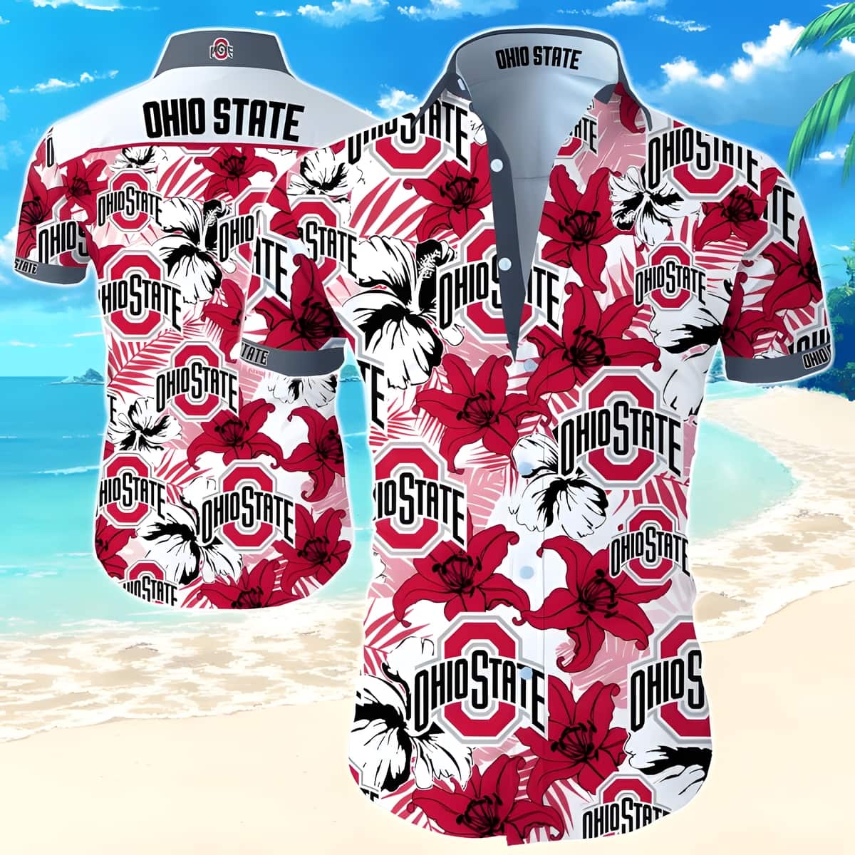 Trendy NCAA Ohio State Buckeyes Hawaiian Shirt Tropical Ecosystem Best Gift For Grandpa Trendy NCAA Ohio State Buckeyes Hawaiian Shirt Tropical Ecosystem Best Gift For Grandpa