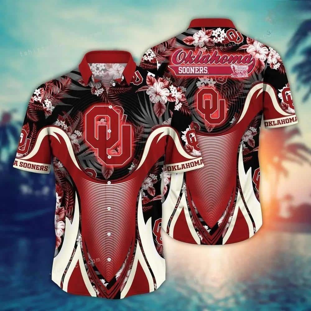 NCAA Oklahoma Sooners Hawaiian Shirt Trendy Tropical Summer Gift For New Dad