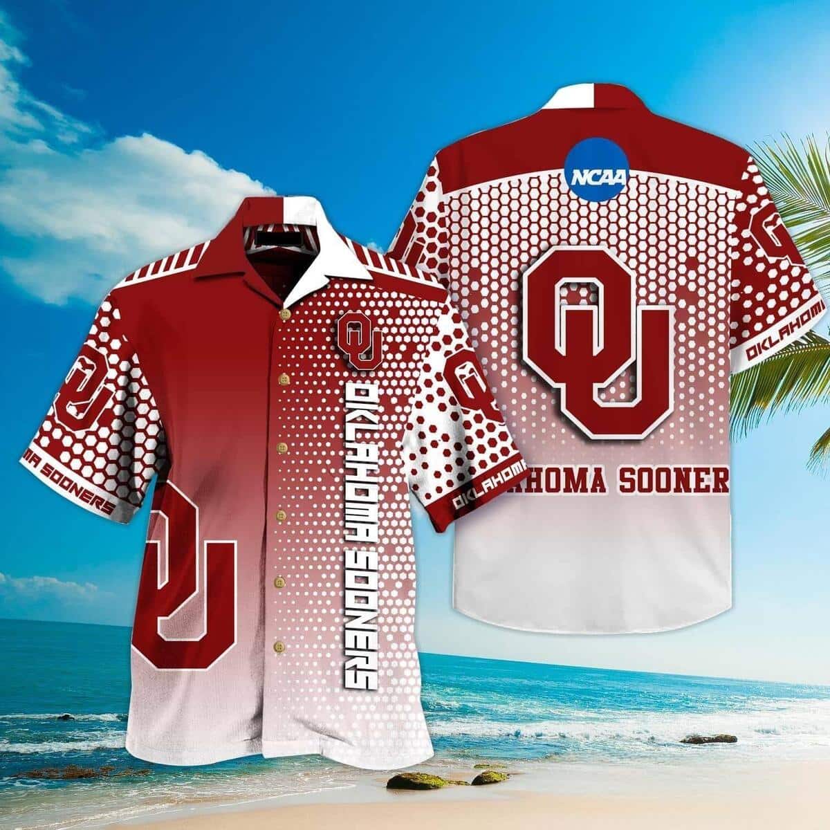 NCAA Oklahoma Sooners Hawaiian Shirt Trendy Team Logo Gift For Dad Who Wants Nothing