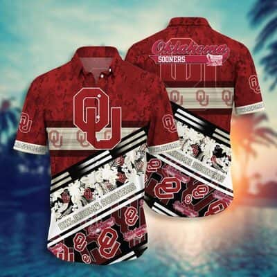 Cool NCAA Oklahoma Sooners Hawaiian Shirt Aloha Summer Gift For New Grandpa