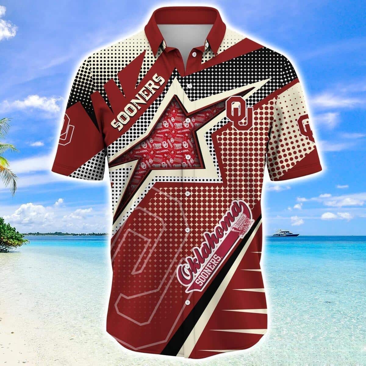 NCAA Oklahoma Sooners Hawaiian Shirt Unique Team Symbol Gift For Boyfriend Birthday