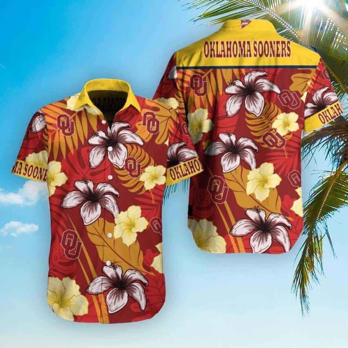 NCAA Oklahoma Sooners Hawaiian Shirt Tropical Aloha Nature Gift For Beach Lovers