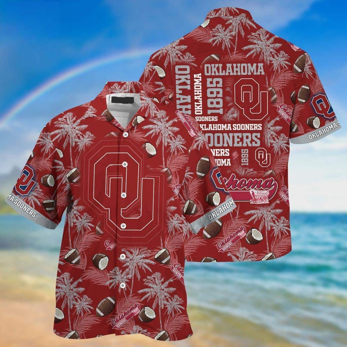 Vintage Aloha NCAA Oklahoma Sooners Hawaiian Shirt Tropical Flora Cool Gift For Dad
