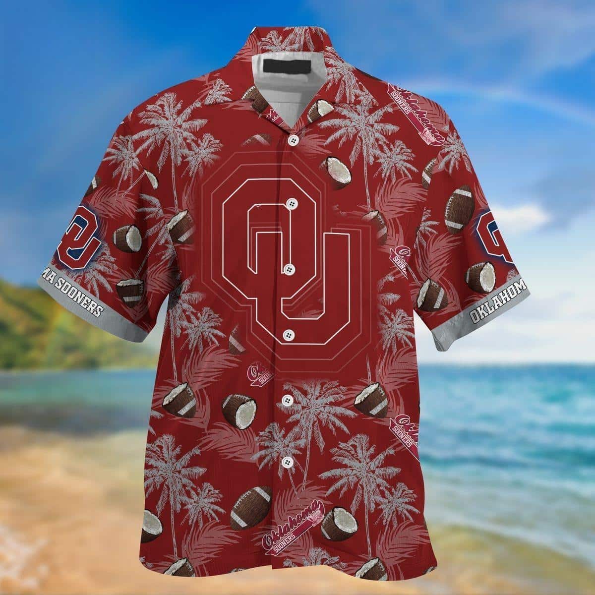 Vintage Aloha NCAA Oklahoma Sooners Hawaiian Shirt Tropical Flora Cool Gift For Dad