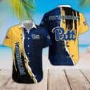 Classic NCAA Pitt Panthers Hawaiian Shirt Dark Blue And Yellow Gift For Boyfriend Classic NCAA Pitt Panthers Hawaiian Shirt Dark Blue And Yellow Gift For Boyfriend