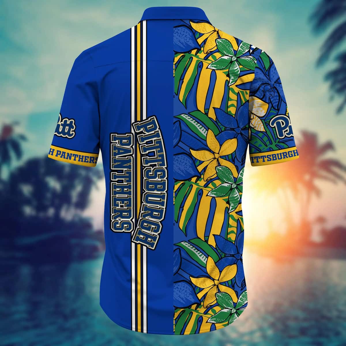 NCAA Pitt Panthers Hawaiian Shirt Tropical Plants Gift For Nature Lovers NCAA Pitt Panthers Hawaiian Shirt Tropical Plants Gift For Nature Lovers